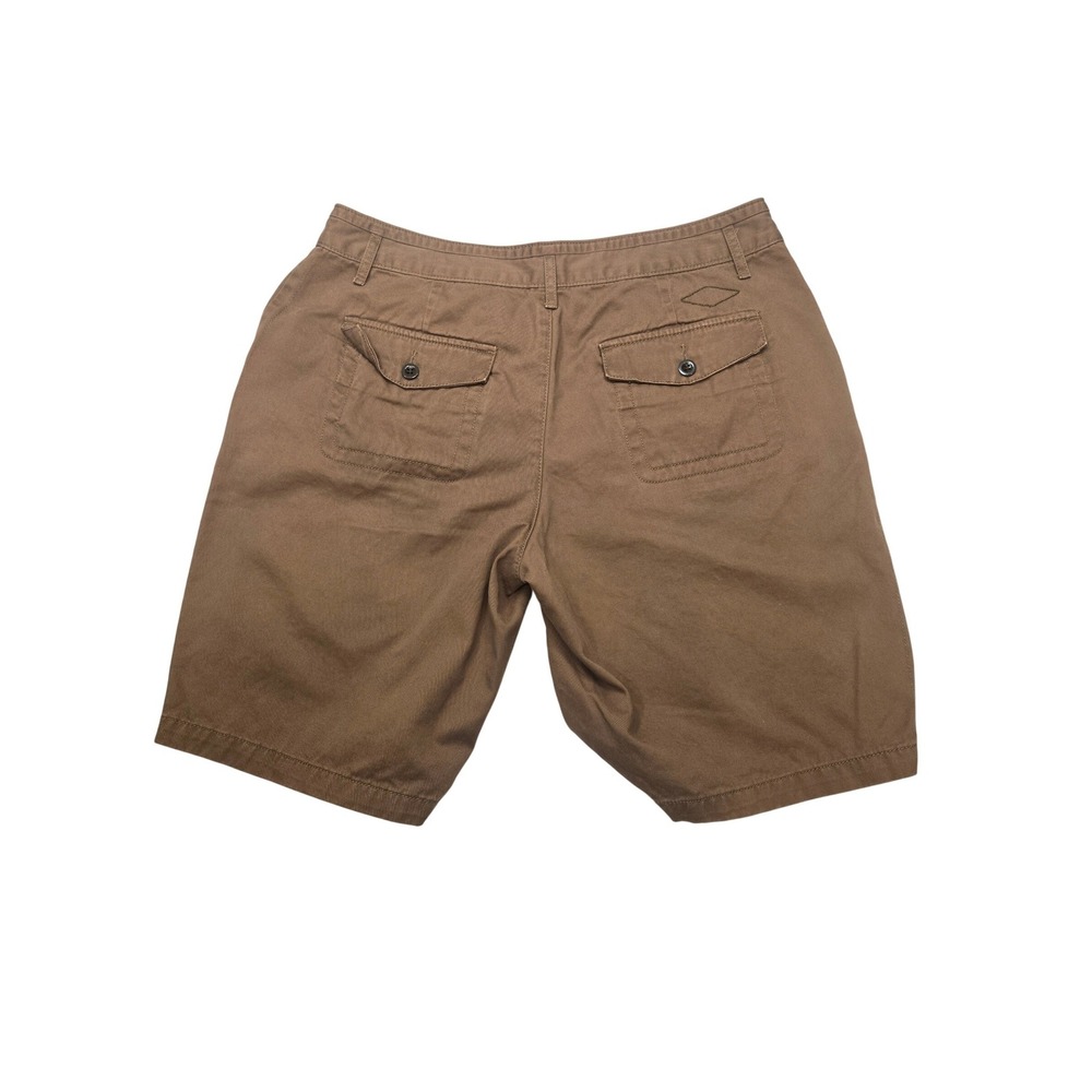 Eddie Bauer Legend Womens Brown Cotton Twill Utility Chino Shorts Size 12 - Picture 2 of 4